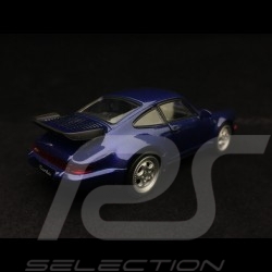 Porsche 911 Turbo type 964 1990 jouet à friction Welly bleu pull back toy Spielzeug Reibung blue blau