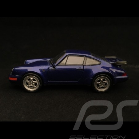 Porsche 911 Turbo type 964 1990 pull back toy Welly blue