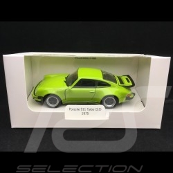 Porsche 911 Turbo 3.0 1975 jouet à friction Welly vert lumière pull back toy Spielzeug Reibung light green lichtgrün