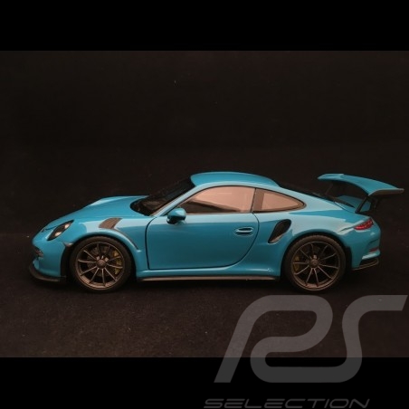 Porsche 911 type 991 GT3 RS 2016 miami blue 1/24 Welly MAP02485217