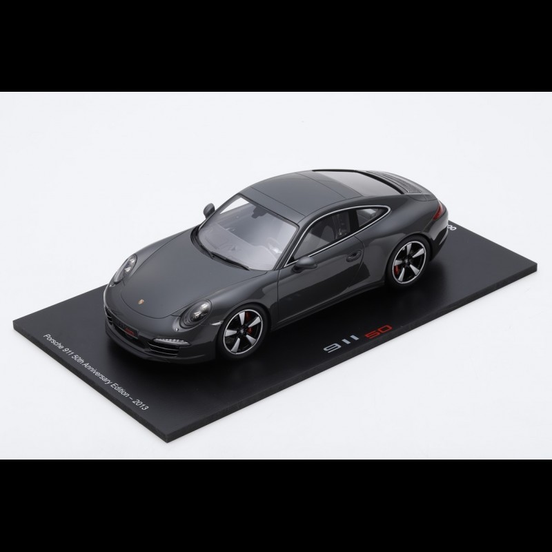 Porsche 911 type 991 50th Anniversary Edition 2013 graphite grey 1/18 Spark  18SP066