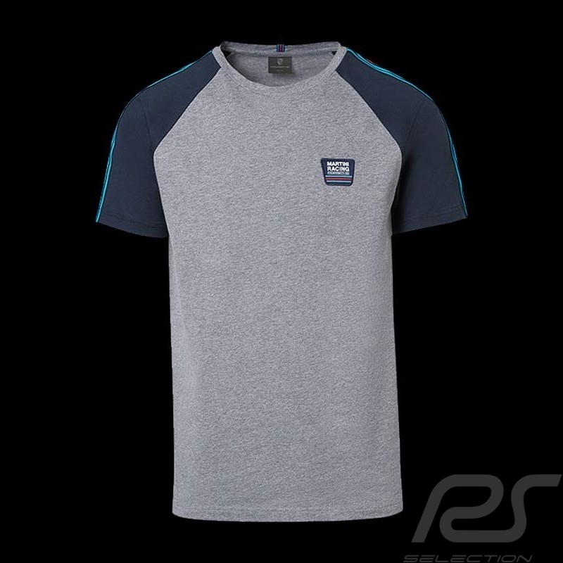 T-shirt Porsche Martini Collection Porsche WAP551 gris / bleu grey / blue grau / blau homme men herren