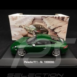 Porsche 911 type 991 Carrera S N° 1 million 1000000 Irischgrün 70 Jahre Auflage 1/43 Spark MAP02003318