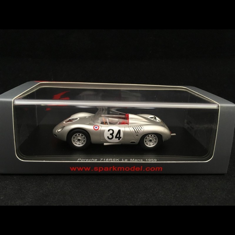 Porsche 718 RSK 24h Le Mans 1959 n° 34 1/43 Spark S4678