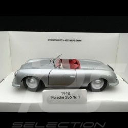 Porsche 356 n° 1 1948 argent 1/18 Autoart MAP02100108