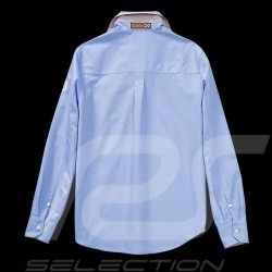 Chemise Shirt Hemd Porsche Classic Collection 1963 bleu blue blau Porsche Design WAP716 - homme men herren