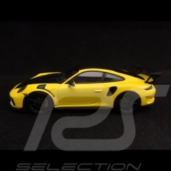 Porsche 911 GT3 RS type 991 Pack Weissach 2018 racing yellow / black 1/43 Minichamps WAX02020085