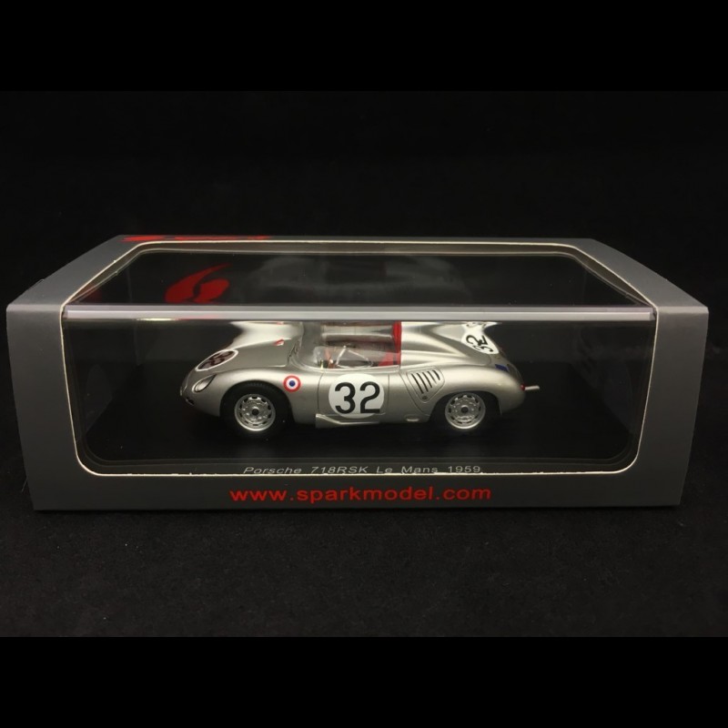 Porsche 718 RSK 24h Le Mans 1959 n° 32 1/43 Spark S4677