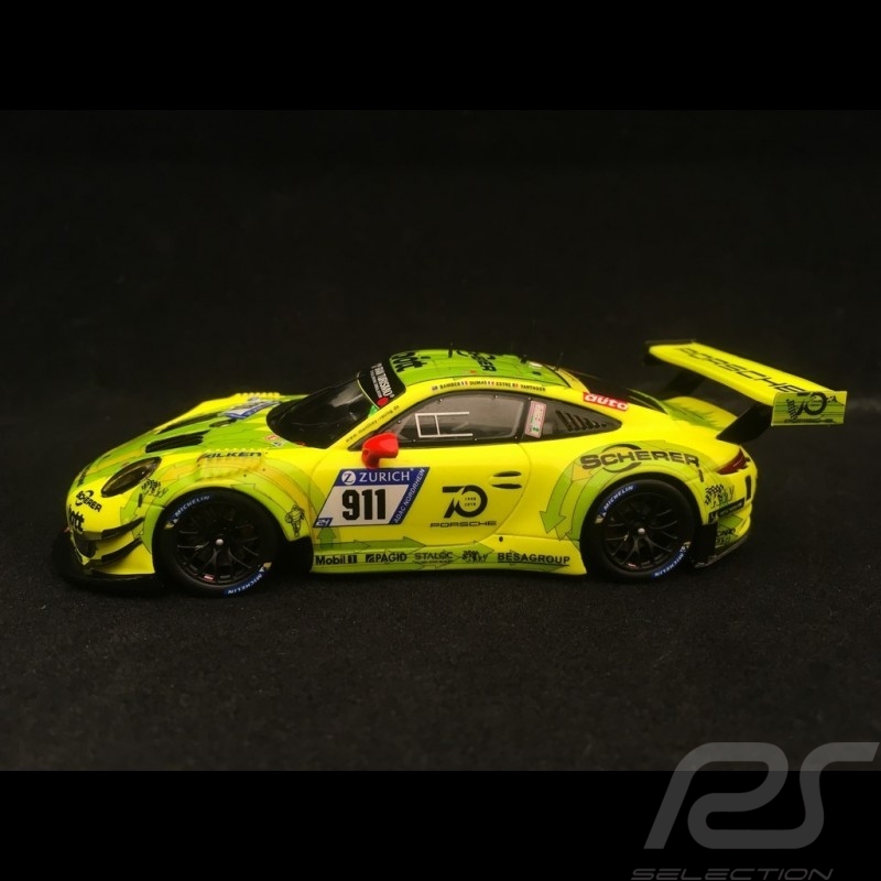 Porsche 911 type 991 GT3 R Sieger Nürburgring 2018 n° 911 Manthey racing 1/43 Spark SG421