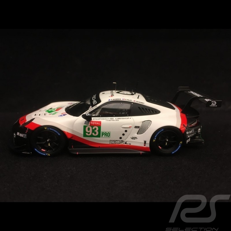 Porsche 911 RSR typ 991 24h du Mans 2018 n° 93 Porsche Team 1/43 Spark S7034