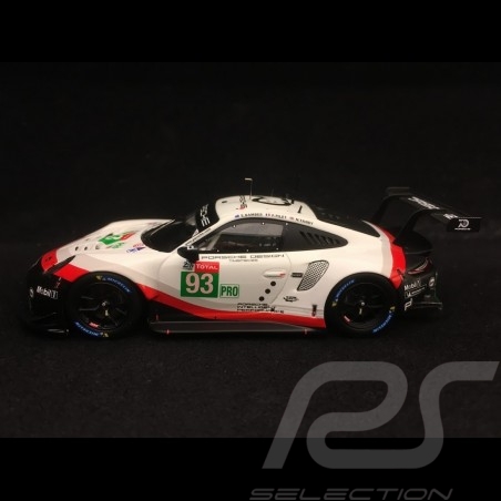 Porsche 911 RSR typ 991 24h du Mans 2018 n° 93 Porsche Team 1/43 Spark S7034