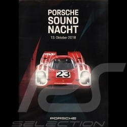 Affiches Porsche Sound Nacht 2018 série complète originale - Rare !