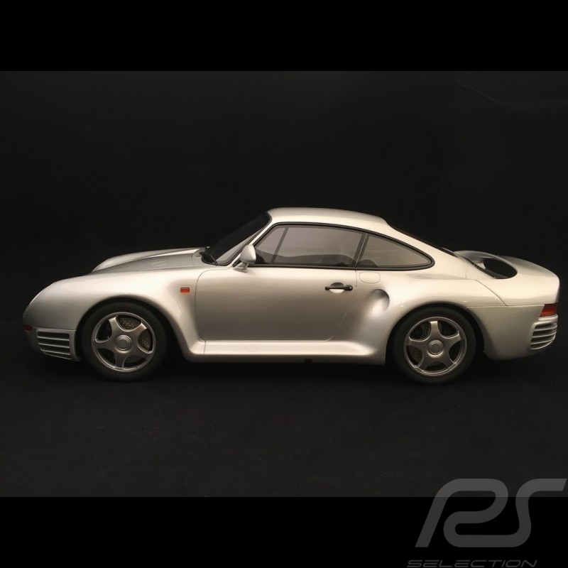 Porsche 959 1986 gris argent métallisé 1/12 GT Spirit GT218