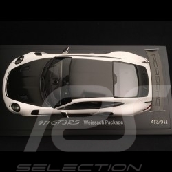 Porsche 911 GT3 RS type 991 phase II Pack Weissach 2018 blanc / noir 1/18 Spark WAP0211690K