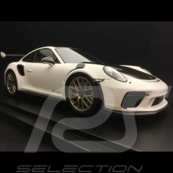 Porsche 911 GT3 RS type 991 Mark II Pack Weissach 2018 White / black 1/18 Spark WAP0211690K