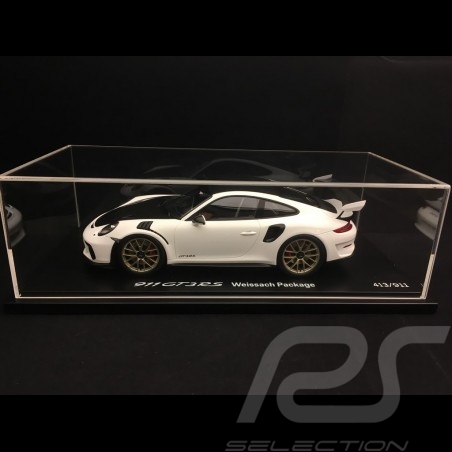 Porsche 911 GT3 RS type 991 Mark II Pack Weissach 2018 weiß / schwarz 1/18 Spark WAP0211690K