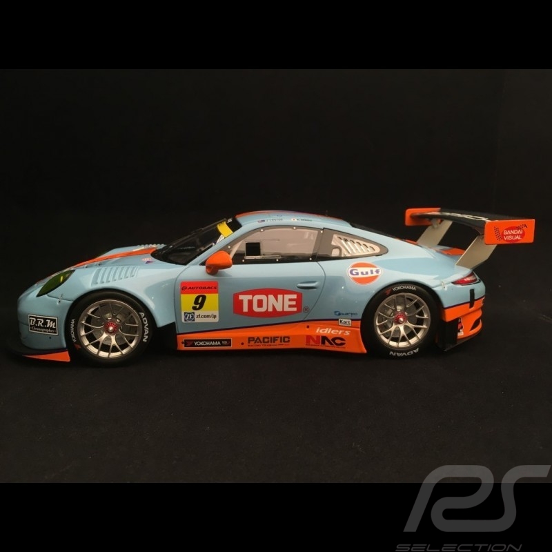 Porsche 911 GT3 R type 991 Okayama 20172017 n° 9 Gulf Racing 1/18 Minichamps 155176909