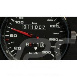 Montre Watch Uhr Porsche 911 300 km/h compteur de vitesse speedometer Tachometer boitier noir / fond noir