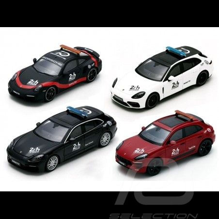 Set Porsche Sécurité 24h Le Mans 2018 1/43 Spark S7046 S7047 S7048 S7049