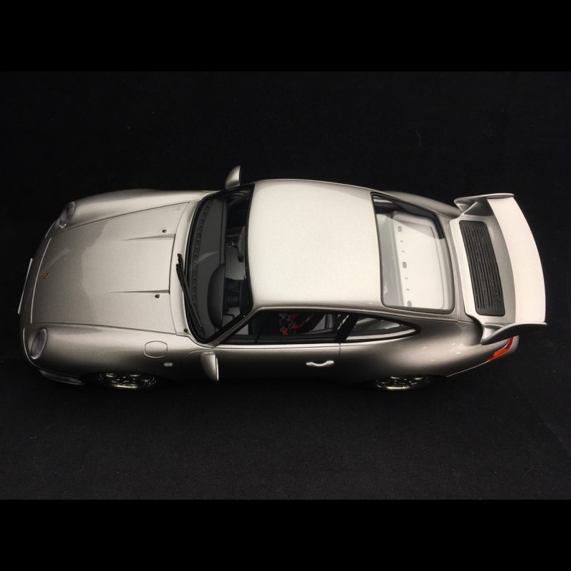 Porsche 911 993 Carrera 4S 1996 Gris Polar - Solido 1/18 - Miniature Neuve