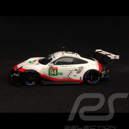 Porsche 911 RSR type 991 24h du Mans 2018 n° 94 Porsche Team 1/43 Spark S7035