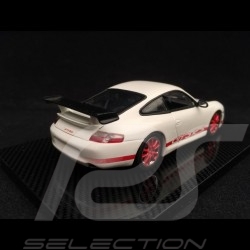 Porsche 911 type 996 GT3 RS 2004 1/43 Minichamps WAP02011114 blanche bandes rouges white red stripes weiß rote streifen