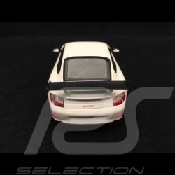 Porsche 911 type 996 GT3 RS 2004 weiß rote streifen 1/43 Minichamps WAP02011114