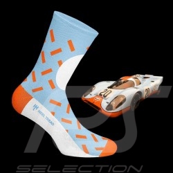 Chaussettes Socks Socken Gulf JWA bleu / orange / blanc - mixte