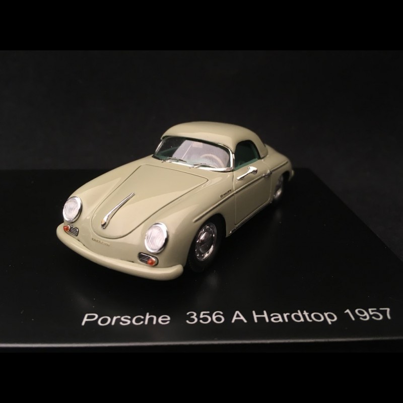 Porsche 356 Cabriolet Gris 1/43 Par Heco Miniatures - Miniature Résine, état Correct