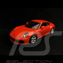 Porsche 911 type 992 Carrera 4S Coupe lava orange Pullback toy 1/43 Maisto WAP0200270K