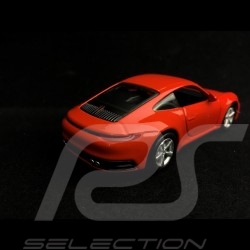 Porsche 911 type 992 Carrera 4S Coupe lava orange Pullback Spielzeug 1/43 WAP0200270K