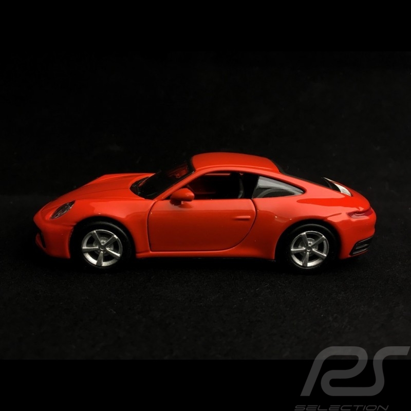 Porsche 911 type 992 Carrera 4S Coupe  1/43 Maisto WAP0200270K Lava orange fusion à friction pullback toy spielzeug