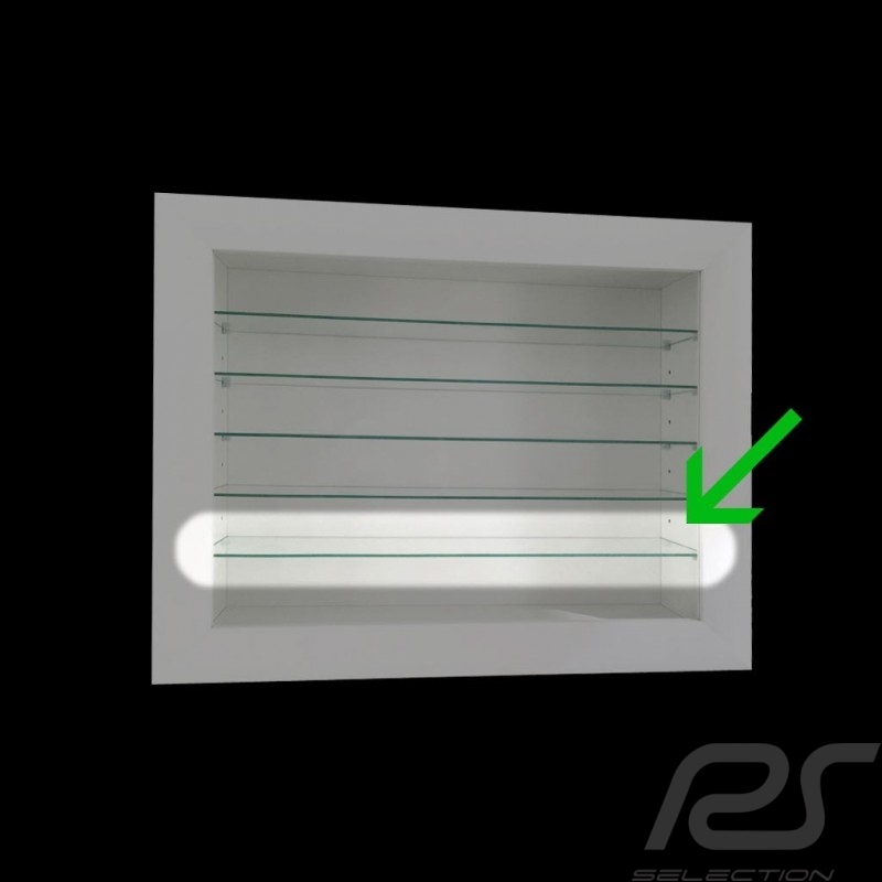 Etagère / rayon en verre supplémentaire pour vitrine murale "8 à 60 miniatures" glass shelf Glasregal  