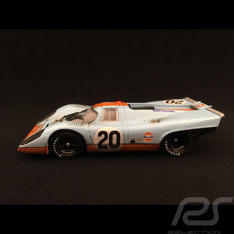 Porsche 917 K Le Mans 1970 n° 20 Gulf  JWA finish line 1/43 Brumm R493R