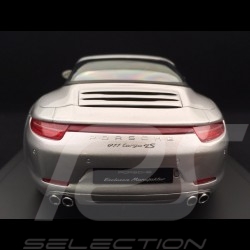Porsche 991 Targa 4S Exclusive Mayfair Edition 2015 gris argent 1/18 Spark WAX02100011