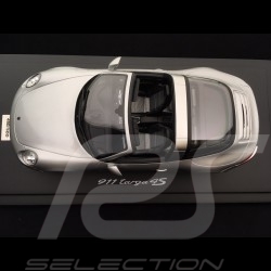 Porsche 991 Targa 4S Exclusive Mayfair Edition 2015 gris argent 1/18 Spark WAX02100011