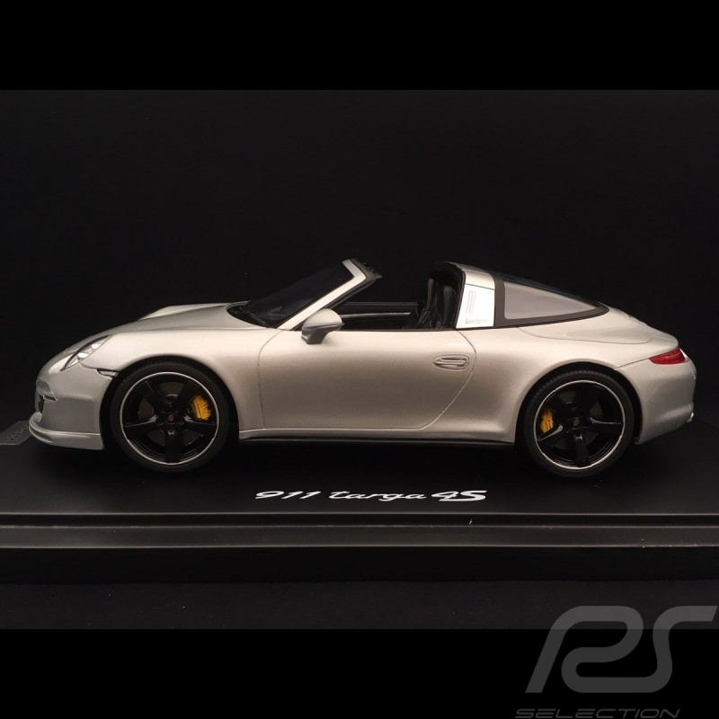 Porsche 991 Targa 4S Exclusive Mayfair Edition 2015 silver grey 1/18 Spark WAX02100011
