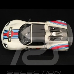 Porsche 918 Spyder Weissach Martini n° 23 blanc-gris 1/18 Welly MAP02184918
