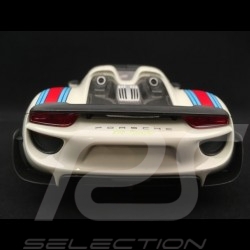 Porsche 918 Spyder Weissach Martini n° 23 white grey 1/18 Welly MAP02184818