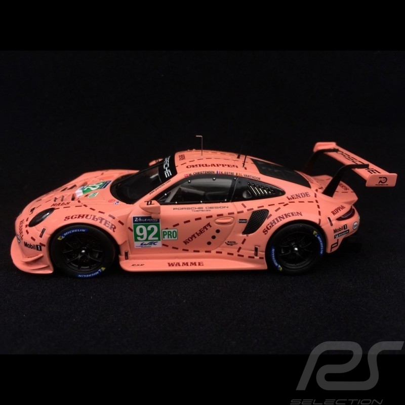 Porsche 911 RSR typ 991 Sieger 24h du Mans 2018 n° 92 Sau Porsche 70 Jahre 1/43 Spark S7033