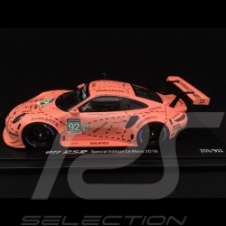 Porsche 911 RSR type 991 Winner 24h du Mans 2018 n° 92 Pink Pig Porsche 70 years 1/18 Spark WAP0219250K