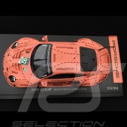 Porsche 911 RSR 991 vainqueur winner sieger 24h Mans 2018 n° 92 Cochon rose Pink Pig Sau 70 ans Porsche 1/18 Spark WAP0219250K