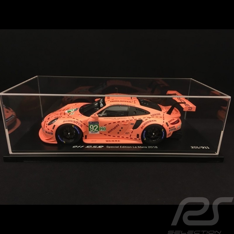 Porsche 911 RSR typ 991 Sieger 24h du Mans 2018 n° 92 Sau Porsche 70 Jahre 1/18 Spark WAP0219250K