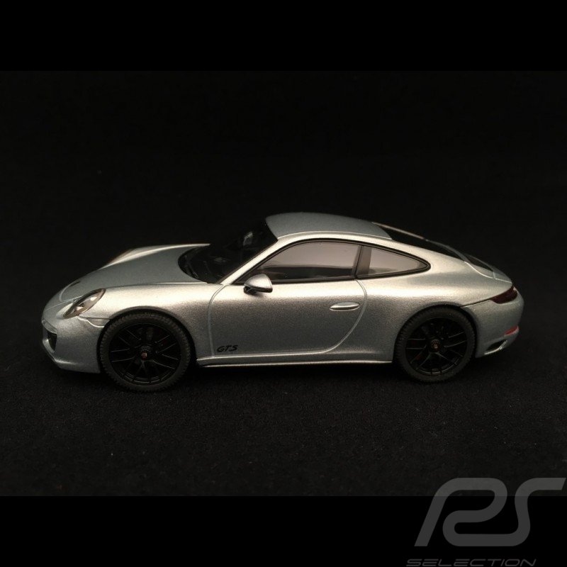 Porsche 911 Carrera 4 GTS type 991 phase II 2017 1/43 Herpa WAP0201060H gris rhodium rhodium grey rhodium silbergrau