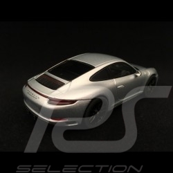 Porsche 911 Carrera 4 GTS type 991 Mk II rhodium silbergrau 1/43 Herpa WAP0201060H