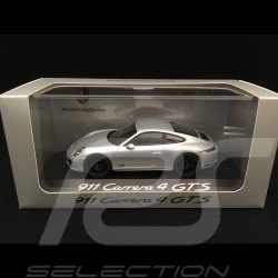Porsche 911 Carrera 4 GTS type 991 Mk II 2017 rhodium grey 1/43 Herpa WAP0201060H