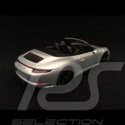 Porsche 911Cabriolet Carrera 4 GTS type 991 Mk II rhodium silbergrau 1/43 Herpa WAP0201040H