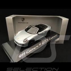Porsche 911Cabriolet Carrera 4 GTS type 991 Mk II rhodium silbergrau 1/43 Herpa WAP0201040H
