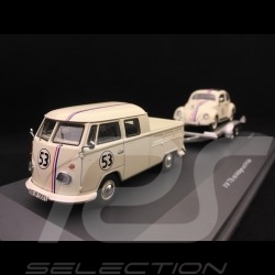 Set VW T1 with trailer & Beetle n° 53 Herbie 1/43 Schuco 450374200