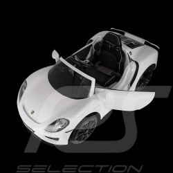 Batterie-auto Elektrotransporter für Kinder 12V Porsche 918 Spyder Weiß
